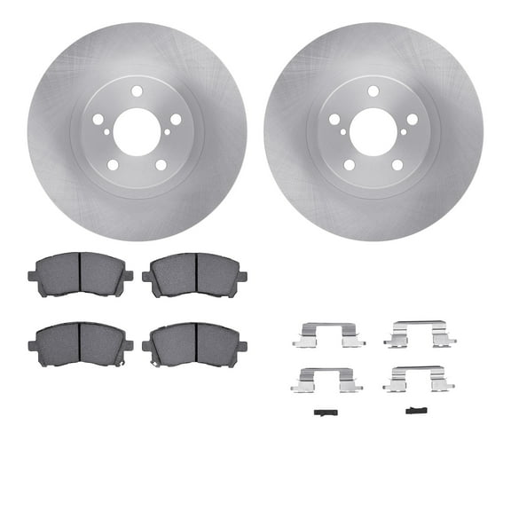 Dynamic Friction Company Front Brake Rotors with 5000 Advanced Brake Pads includes Hardware 6512-13085