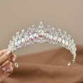 thumbnail image 2 of Yoyauz Women's Gold Crown Crystal Princess Tiara Crystal Queen's Crown Wedding, Bridal Hair Ornament Birthday Prom, Beauty Pageant Party  Barmitzvah Rite of Passage, Photo Props, 2 of 5
