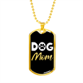 thumbnail image 1 of Chien Mère Patte Collier en Acier Inoxydable Ou 18k or Chien Tag 24" Chaîne, 1 of 8