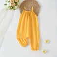 thumbnail image 2 of Posijego Toddler Girls Overalls Summer Sleeveless Jumpsuit One-Piece Outfits Kids Girls Rompers Sizes 3 Months-3 Years, 2 of 5