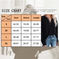 thumbnail image 3 of TEMOFON Women Tops Fall Long Sleeve Tunic Tops Casual V Neck Button Down Blouses Black Loose Shirts for Women Size XL, 3 of 3