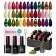 thumbnail image 1 of Set de esmaltes de uñas Beetles Cat Eye Gel, 20 colores, otoño, con capa base, 1 of 9