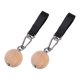 thumbnail image 2 of Asas de dominadas de bola resistentes con correas de suspensión, agarres de madera para dominadas 7 centímetros, 2 of 9