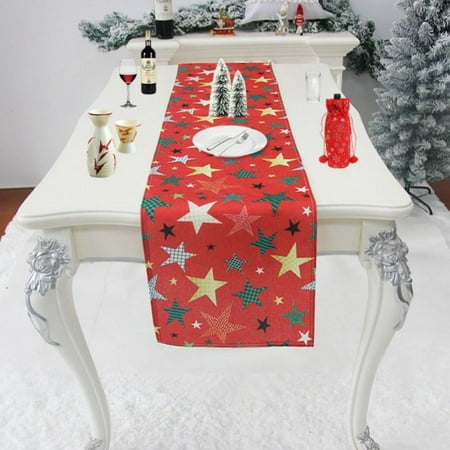 

Buffalo Plaid Merry Christmas Trees Table Runner Seasonal Winter Xmas Holiday Kitchen Dining Table Runners for Indoor Outdoor Home Party Decor 13.8 x 71 Inch