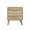 Oak Natural, variant on Semiocthome Nightstand with 2 Drawers and Unique 3D Fluted Design, Bedside Table for Bedroom, Walnut