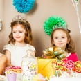 thumbnail image 3 of LAICAIW Yellow Gems Rhinestone Tiara for Little Kid Big Kid Girl Prom Birthday Prinecess Party, 3 of 7