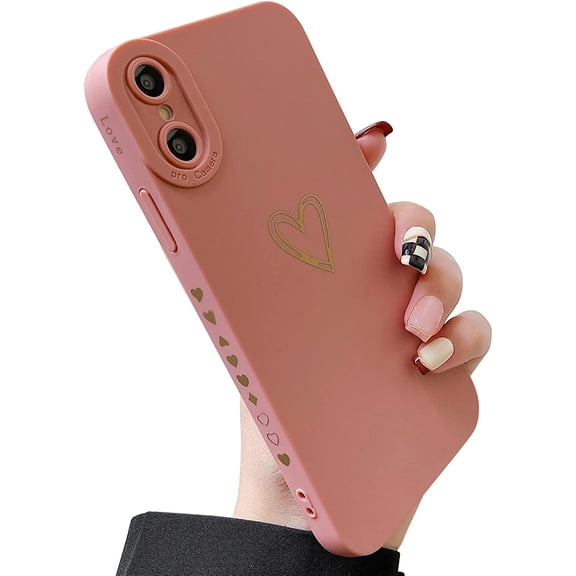 for iPhone Xs Max Case(2018 6.5"), Cute Bling Side Back Plated Love Heart with Full Lens Camera Cover Protection Soft Shockproof Anti-Fall Phone Case for iPhone Xs Max 6.5" 2018 - Pink