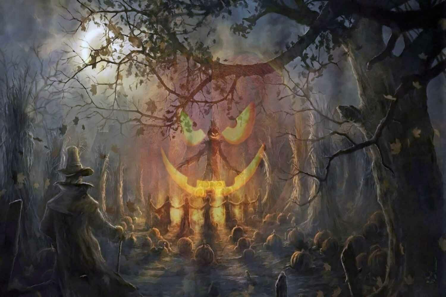 Great Pumpkin Ritual - Canvas OR Print Wall Art - Walmart.com