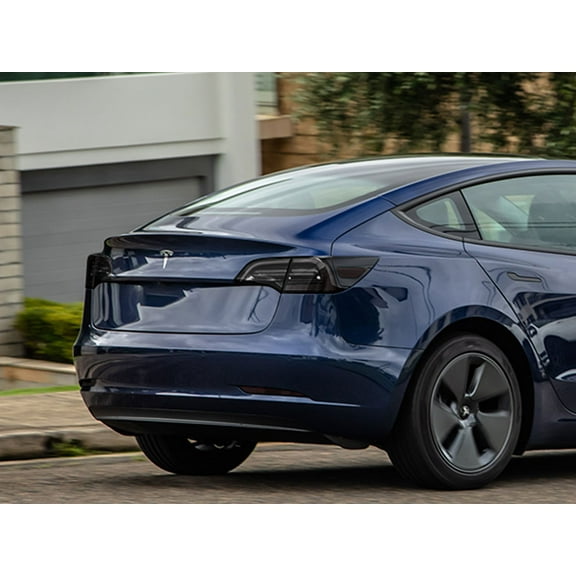 Rvinyl Tail Light Tint Covers Compatible with Tesla Model 3 2017-2025 - Blackout Smoke
