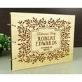 thumbnail image 5 of Personalized Retirement Party Wood Engraved Guest Book, Photo Album Custom Scrapbook, 5 of 6