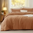 thumbnail image 6 of U by Bedsure 3 Pieces King Comforter Bedding Set, Caramel Comforter Set for All Seasons, 1 Lightweight Prewashed Comforter and 2 Pillowcases,King,Caramel, 6 of 6