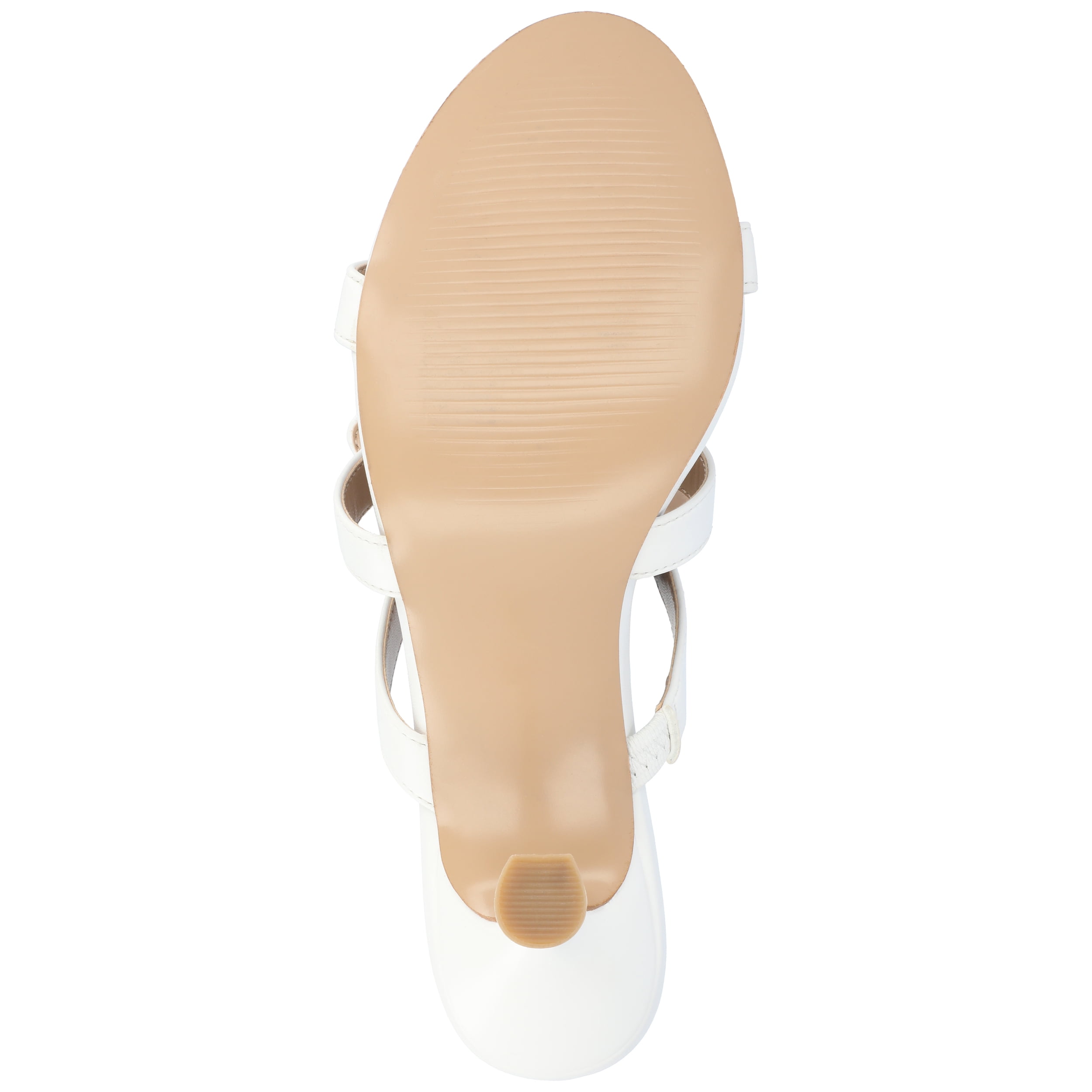 Journee Womens Kristina Vegan Leather Slip On Open Toe Sandals