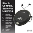 thumbnail image 6 of Coby Portable MP3 Compatibility, Built-In FM Radio, 60s Anti-Skip CD Player with Stereo Earbuds, 6 of 7