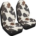 thumbnail image 3 of XYZCANDO Car Seat Covers Cow Print Pattern 2pcs Car Front Seat Covers Removable SUV Truck Sedan Washable Anti-Slip Car Seat Cover Front Seats, 3 of 10