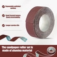 thumbnail image 4 of AEVXKHI 6pcs Emery Cloth Roll 80 150 240 320 400 600 Grits Sandpaper Roll Wear Resistant Abrasive Sandpaper Roll for Metal Hardwood Plastic Polishing and Sanding, 4 of 12