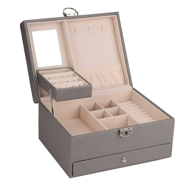 Jewelry Storage Box, Waterproof Double Layer Partition Jewelry Storage Case Intimate Gift For Household ANGGREK Otros