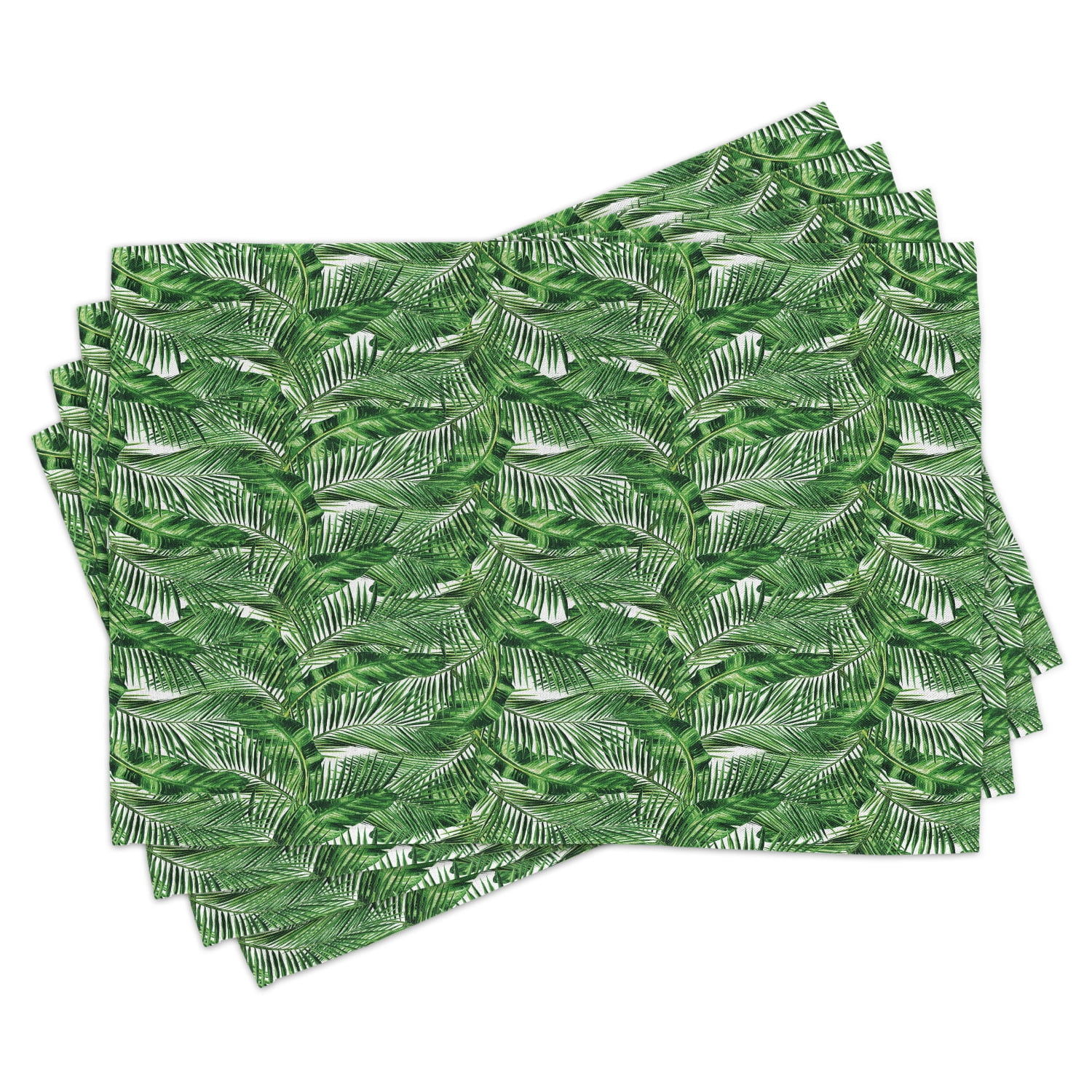 Zen Placemats Set of 4 Tropical Plants Background Feng Shui Style