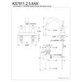thumbnail image 2 of Kingston Brass English Vintage Two Handle 4" Centerset Lavatory Faucet with Brass Pop-up, 2 of 2