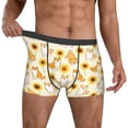 thumbnail image 2 of Kdxio Men's Boxer Briefs with Shiba Inu Dog and Sunflower Print - Comfortable and Breathable Underwear for Everyday Wear, 2 of 7