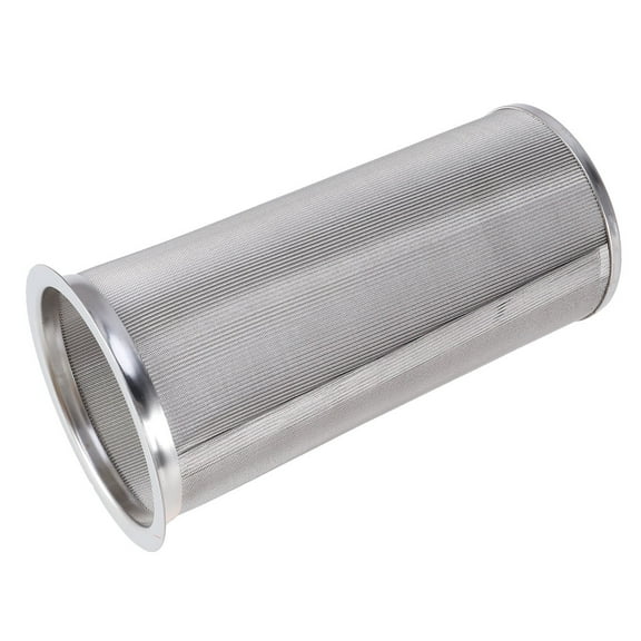 OUNONA Stainless Steel Coffee Strainer Mesh Tea Strainer Filter with Handle for Home Kitchen Coffee Shop (Cylinder Shape 15CM)