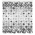 thumbnail image 3 of Ambesonne Geometric Shower Curtain, Vortex Disc Shapes, 69"Wx84"L, Black White, 3 of 5