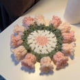 thumbnail image 4 of Ensemble de sous-Verres Lily of The Valley Bricolage Crochet Ensemble de Départ avec Fil et Crochet Matériau en Fil Résistant au Rétrécissement Paquet Décor de Table Fait Main Projet, 4 of 8
