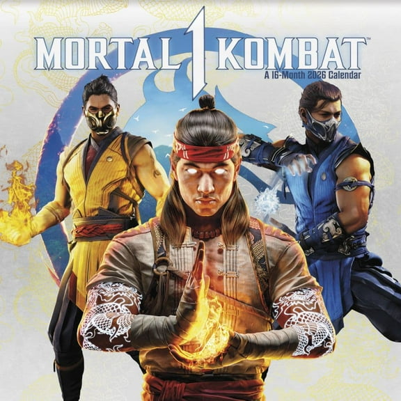 Trends International, Mortal Kombat 2026 Wall Calendar, 12'' X 12'', 16-Month Calendar with Stapled Binding