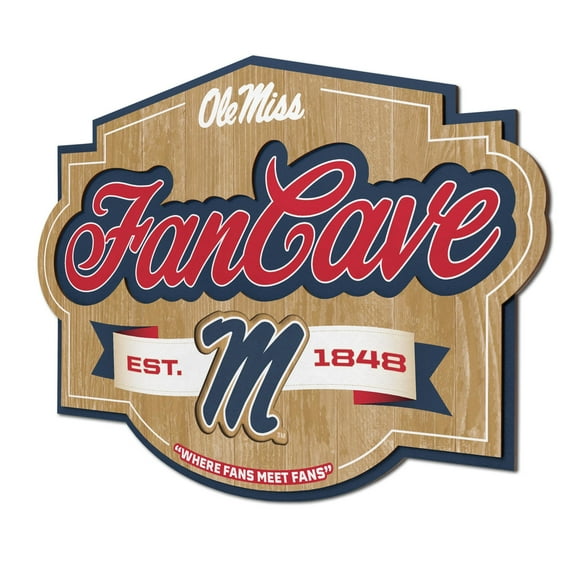 YouTheFan NCAA Mississippi Rebels Fan Cave Sign