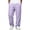 Purple-#q006, variant on Dweltoz Men Linen Cargo Pants Baggy Elastic Waist Trousers Lightweight Breathable Wide Straight Leg Workwear with Pockets,Sky Blue L