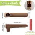 thumbnail image 2 of UFURMATE 2Pcs Brown Silicone Cat Pattern Door Knob Covers, Anti-Static Safety Door Handle Protector with Anti-Collision Adhesive Strip, 2 of 6