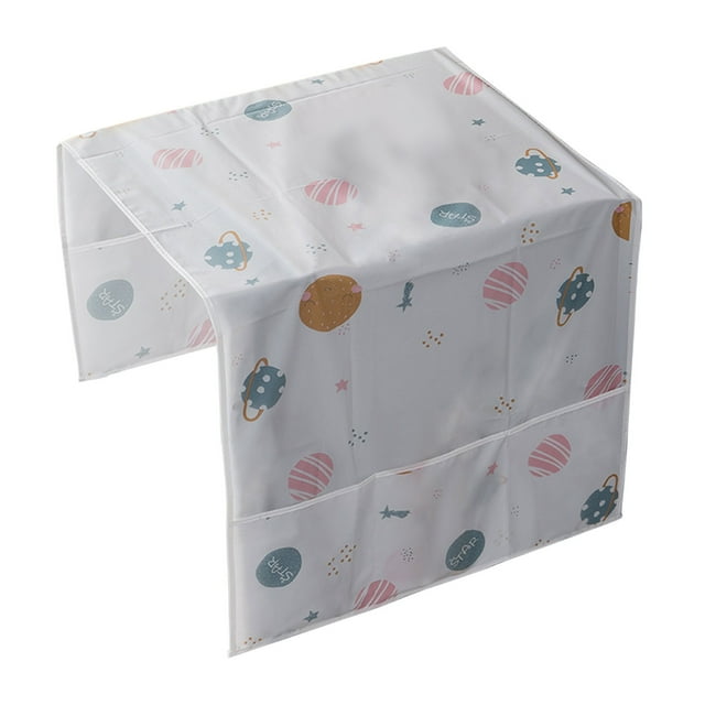 Washing Machine Cover 100% Cotton Linen Appliance Protector with Side Storage Pockets for Refrigerator Dryer Microwave Oven