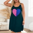 thumbnail image 6 of Stamzod Womens Nightgowns Sleepwear Plus Size Sleep Shirt Sleeveless Nightshirt Love Heart Print Sleepshirt Navy L, 6 of 6