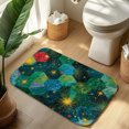 thumbnail image 6 of 1pc Hexagonal Pattern Absorbent Non-Slip Bathroom Thickened Flannel Rug Decor,Soft,Quick Drying,Suitable For Indoor/outdoor Use,Bathrooms,Bedrooms,Kitchens,Terrace,Laundry Rooms,16"x24", 6 of 7