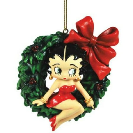 wreath betty boop christmas tree ornament holiday decoration new