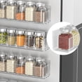 thumbnail image 3 of SHIQI-4 Pack Spice Rack Organizer for Cupboard with Spices Drawer Jars Racks of Space-Saving Pantry Over The Door Shelf Plate Kitchen Cabinet Wall Mount (4), 3 of 4