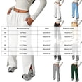 thumbnail image 3 of Duqingm Girls Sweatpants, Running Casual Sports Elastic Drawstring Waist Straight Leg Pants with Pockets (Dark Green,13-14 Years), 3 of 7