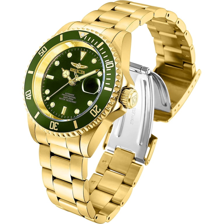 Invicta Gold Timepiece with Light Green Face s-l400.jpg main image 4