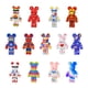 thumbnail image 2 of Bloques de construcción de microdiamantes con diseño de oso violento y amor de dibujos animados, modelo de color con luz, juguetes para niños, juego de regalo de cumpleaños, 2 of 5