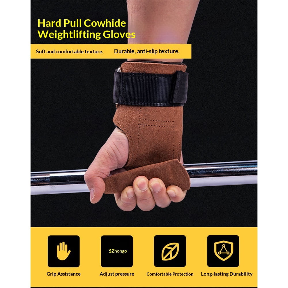 Powerlifting Wrist Wrap Pull Up Exercise Fitness Strap Weight Lifting Strap Padded Grip Wrist（2PCS)