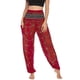 thumbnail image 4 of MKLEKYY Pantalones deportivos para mujer, pantalones sanitarios casuales con estampado de letras y cordón para hombres y mujeres, pantalones deportivos holgados y encogidos de cintura alta, 4 of 4
