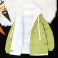 thumbnail image 4 of Down Jacket Men Warm Winter Coats for Mens Puffer Jackets with Hood Green XL, 4 of 5