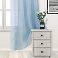 thumbnail image 3 of DWCN Sky Blue Sheer Curtains Semi Transparent Voile Rod Pocket Curtains for Bedroom and Living Room, 52 x 95 inches Long, Set of 2 Panels, 3 of 6