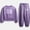 PURPLE DREAM, variant on Wonder Nation Girls Fleece Sweatshirt and Joggers Set, 2 Piece, Sizes 4-18 & Plus