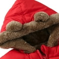 thumbnail image 5 of Toddler Boys Girls Winter Coat Hooded Jacket Thicken Windproof Zipper Warm Outwear 1-6Y, 5 of 8