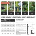 thumbnail image 2 of HISEA Rain Boots for Women Mid Calf Muck Rubber Boots Waterproof Neoprene Insulated Barn Boots for Mud Working Gardening, 2 of 6