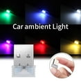 thumbnail image 6 of Jierger USB Multi-color Portable LED Light Car Interior Light Neon Atmosphere Light Mini LED Night Light, Plug-in USB Interface Trunk Ambient Lighting Kit, Universal Interior Accessories, 6 of 7