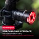 thumbnail image 3 of Luz trasera de bicicleta LED inteligente Luces traseras de bicicleta recargables por USB, 3 of 8