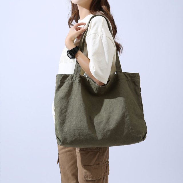 Bolsos Mujer Lona Hombro Bolso bandolera de gran capacidad Bolso sólido Verde FLhrweasw Nuevo