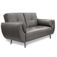 thumbnail image 2 of Love Seat de Piel Genuina, 2 plazas, Modelo Toronto, Color Gris Oxford, Elegante, cómodo y Moderno, Hecho en Mexico. Medidas 156 X 90 X 78 cm., 2 of 4