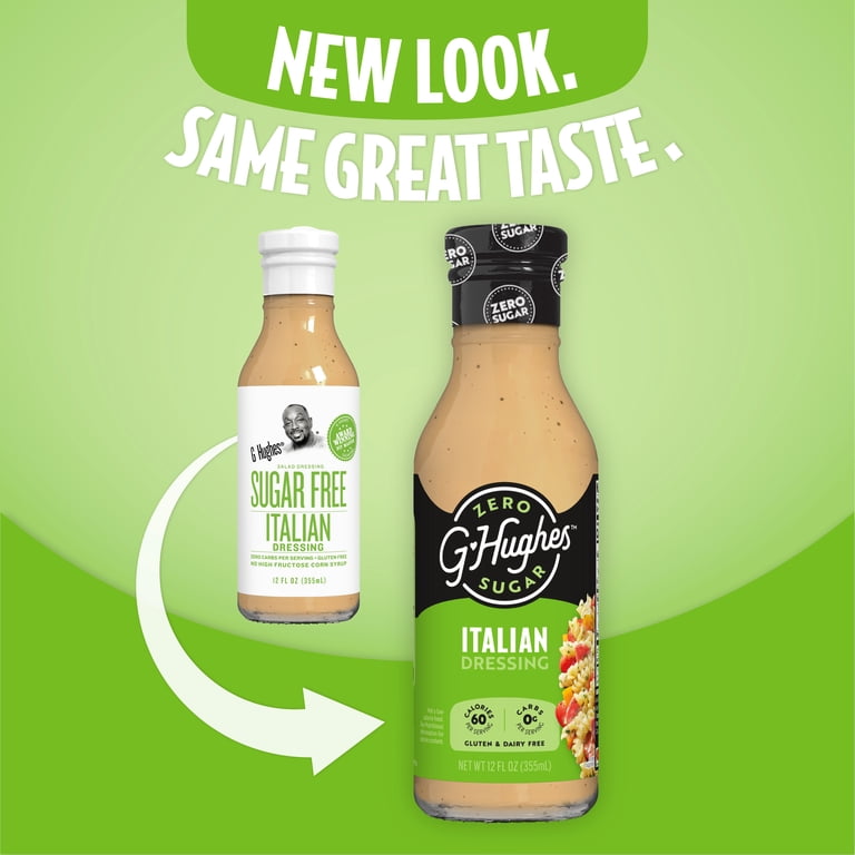 G Hughes, Italian Dressing, 16 fl oz, Gluten Free, Zero Sugar